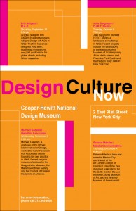 Design Culture Now Poster